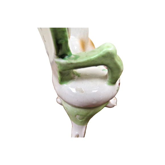 MCM Porcelain Cat On Chair - Japan Mid Century Kitty Kitten Figurine Vintage - Picture 7 of 8